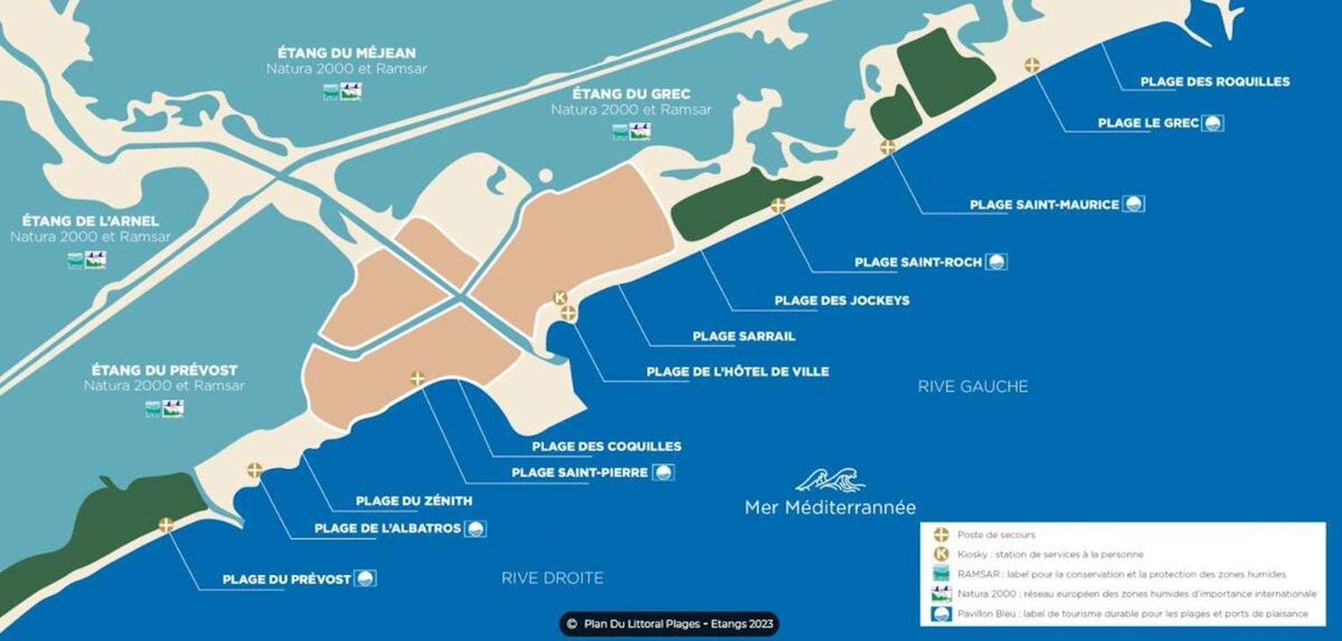 Les Sables De Palavas - T2 A 50M De La Plage - Clim, Wifi Eksteriør bilde